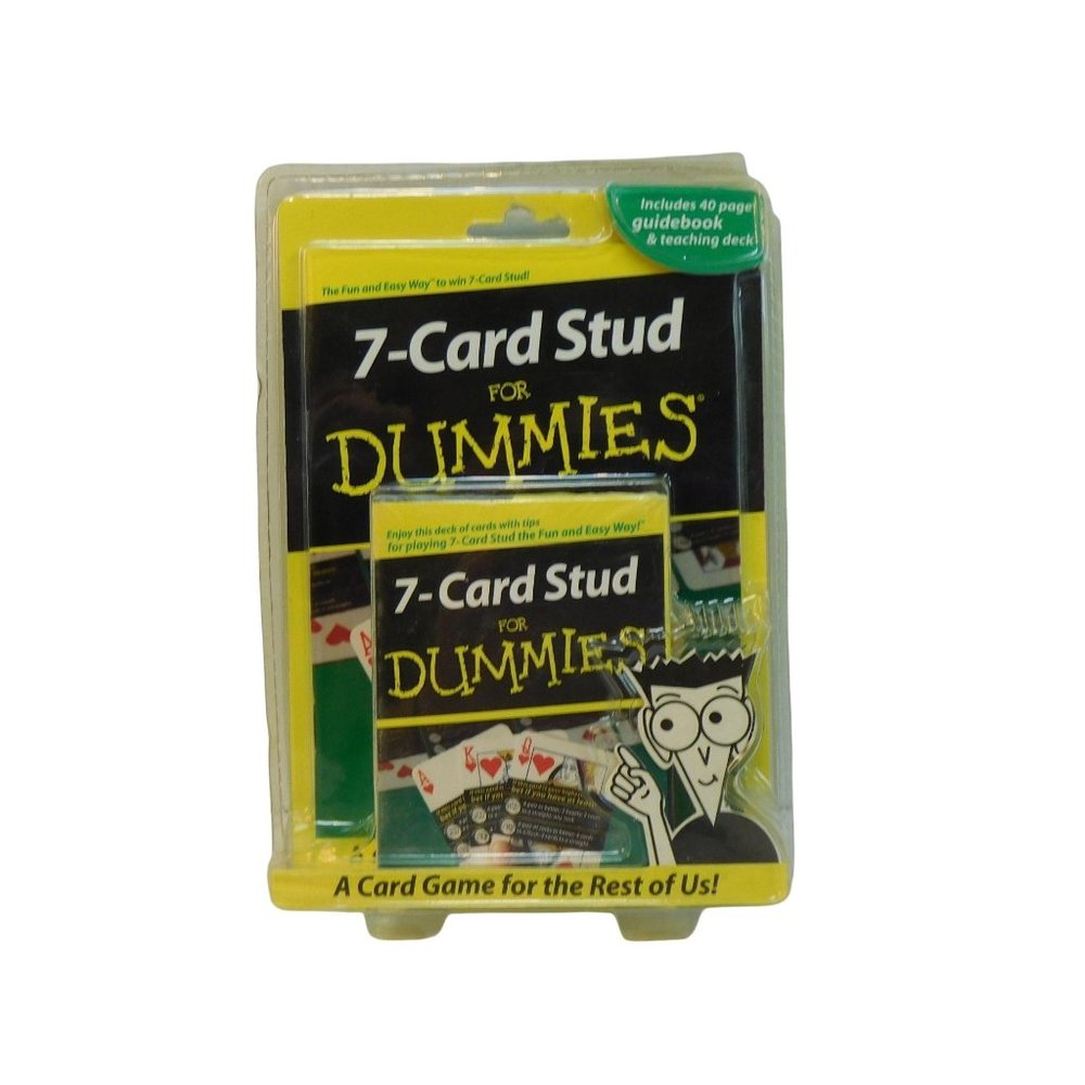 7-Card Stud For Dummies Poker Card Game Teaching Deck & Instruction Guidebook